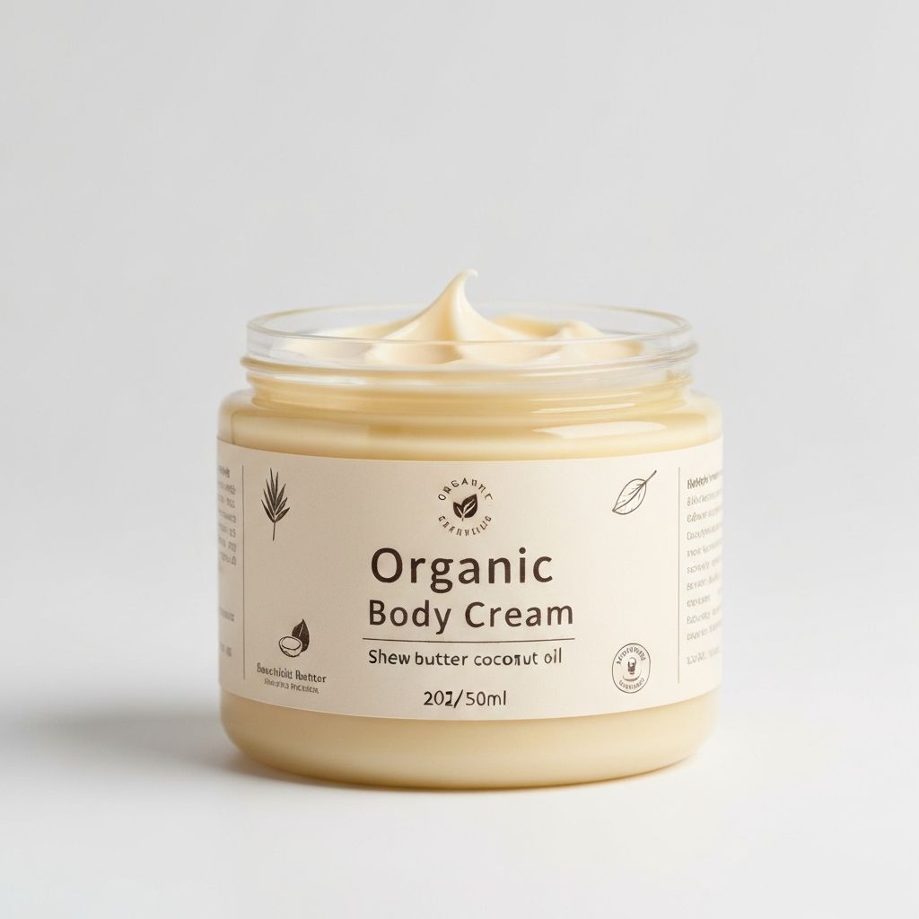 Organic body care cream